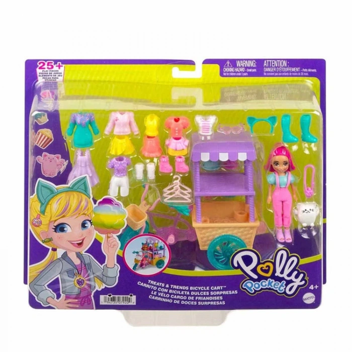 MATTEL HHX76 POLLY POCKET BİSİKLET DOLUSU MODA OYUN SETİ