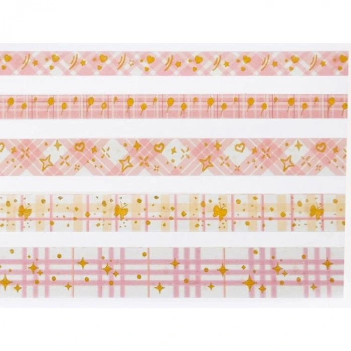 GIPTA K8902 PATTERN RENKLİ BANT SET 5LI KUTULU  -