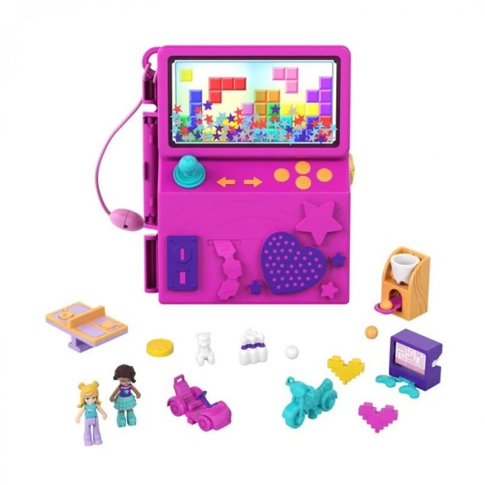 MATTEL  FRY35/HCG15 POLLY POCKET VE MACERALARI MİCRO OYUN SETİ RACE-ROCK