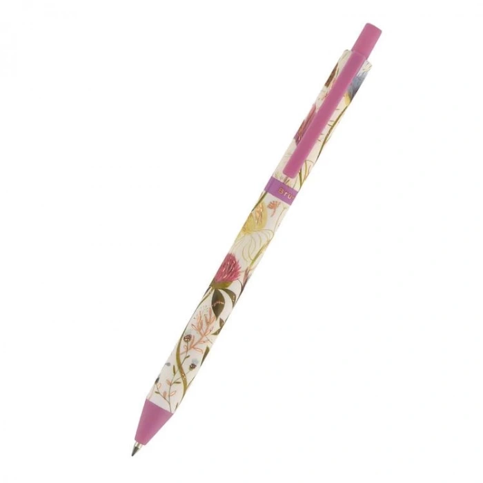 BRUNO VISCONTI 0.5mm SOFT TOUCH ÇİÇEK DESENLİ TÜKENMEZ KALEM MAVİ 20-0374/02