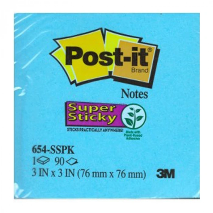 3M POST-IT 654-SSPK 73x73 90YP. YAPIŞKAN NOTLUK