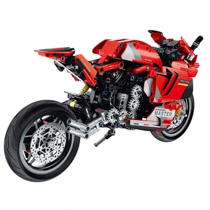 SUNMAN İM. MASTER NO.6833 MOTOSİKLET KIRMIZI LEGO YAPIM SETİ 557 PARÇA 6+