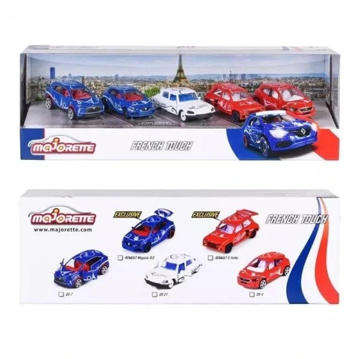 SİMBA MAJORETTE 2055012 FRENCH TOUCH METAL 5Lİ ARABA SETİ  1:64 3+