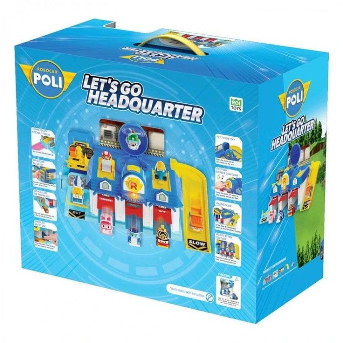 NECO MRT-0664 POLI ROBOCAR LETS GO ANA MERKEZ OYUN SETİ 3+