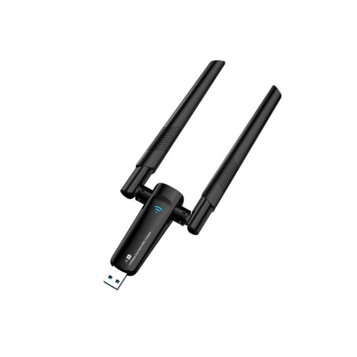 Platoon PL-9340 AC1200 867Mbps 5GHz + 300Mbps 2.4 GHz ÇİFT ANTEN WIRELESS USB ADAPTÖR
