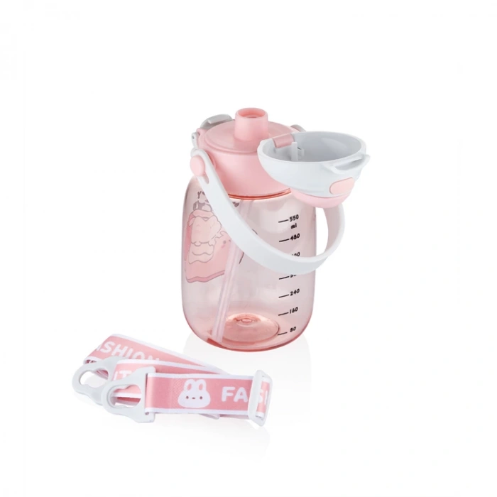 VAGONLİFE VGN2028 ASKILI PİPETLİ  MATARA 600 ML