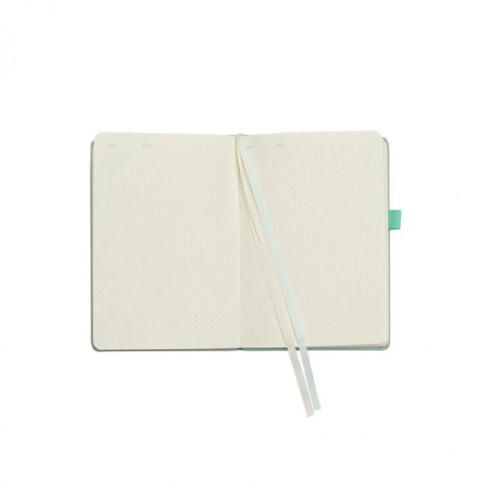 VICTORIAS JOURNALS SMYTH 1071 ESNEK KAPAK 14X20 100gr. 96YP. PLANLAYICI NOKTALI DEFTER YEŞİL