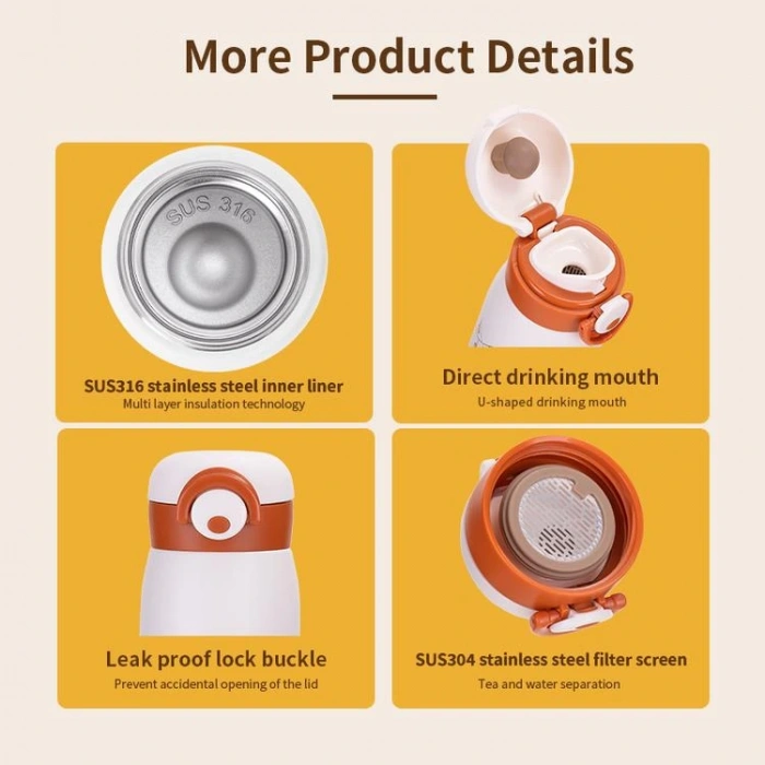 VAGONLİFE DILLER ÇELİK PİPETSİZ  MATARA/TERMOS D9214 480ML