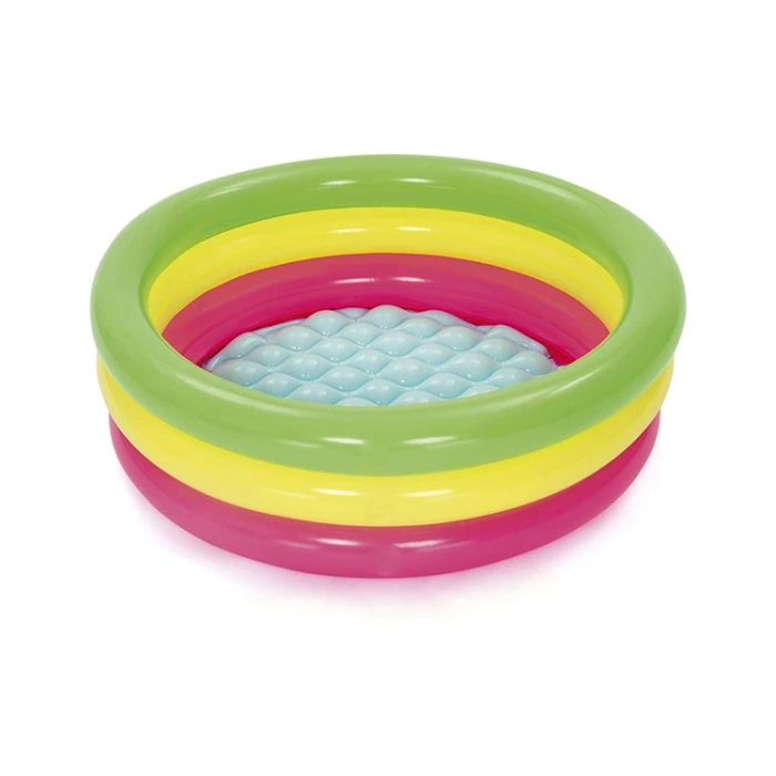 BESTWAY BW51128 ŞİŞME TABAN 3 HALKALI YUVARLAK ŞİŞME ÇOCUK HAVUZU 70x24cm KUTULU