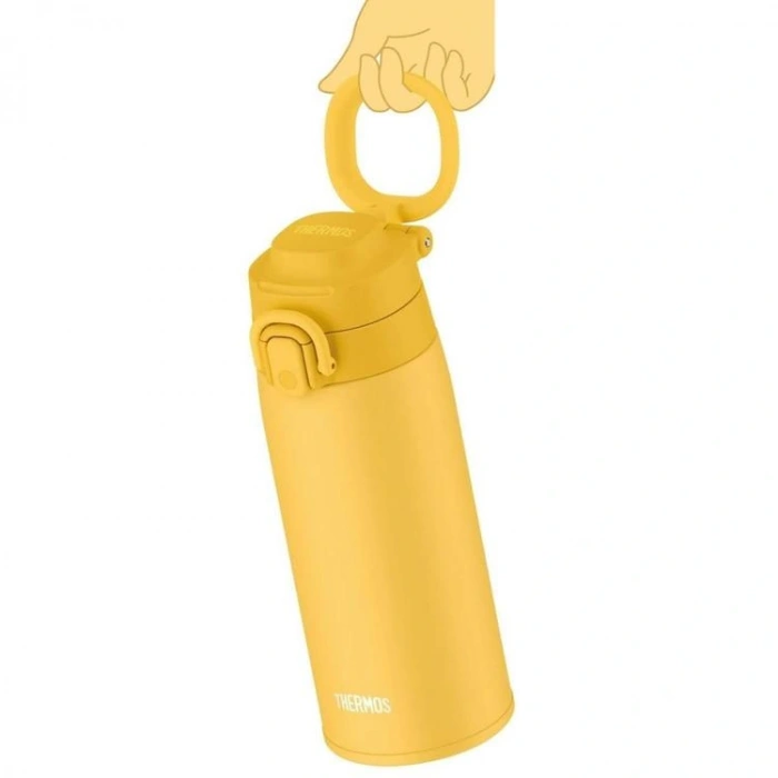 THERMOS JOS-550Y (023584-AK) CARRY LOOP ÇELİK TERMOS/MUG PİPETSİZ 550ML - YELLOW