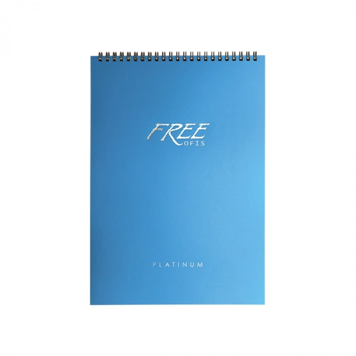KESKİN FREE PLATİNUM PP KAPAK SPİRALLİ BLOKNOT A5 80 YP. ÇİZGİLİ