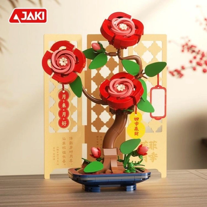 VAGONLIFE JAKI DK001 ÇİN GÜLÜ MODELİ 262 PARÇA BLOCK OYUNCAK 8+
