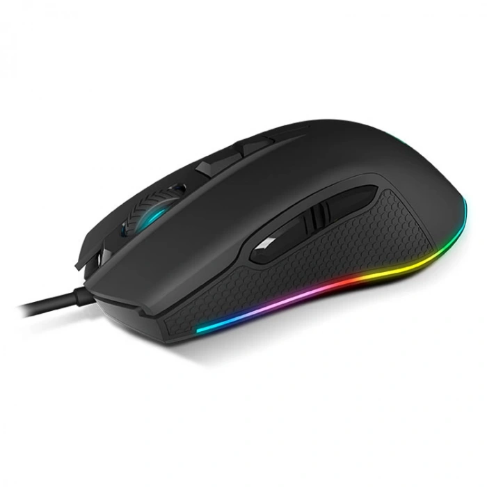 RAMPAGE SMX-R51 FLARE USB SİYAH 10000 Dpi  RGB PROFESYONEL MAKROLU GAMING MOUSE