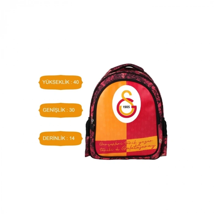 ME GALATASARAY 24544 PARÇALI DESENLİ SIRT ÇANTASI SARI-KIRMIZI