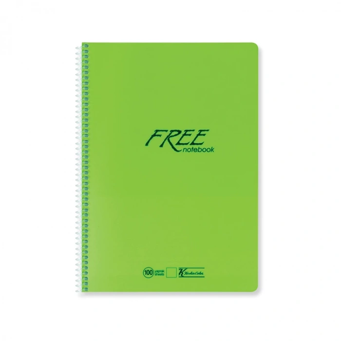 KESKİN FREE PP KAPAK SPİRALLİ DEFTER A4 160 YP.ÇİZGİLİ