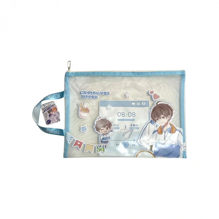 ODAK KT41043 FERMUARLI ANİME SAPLI FİLELİ A4 ÇANTA ( MESH DOSYA) - TEKLİ