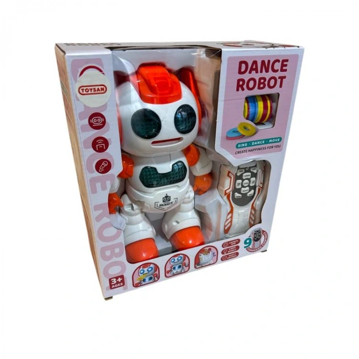 TOYSAN 606-30 KUTULU SESLİ IŞIKLI DİSK ATAN AKILLI ROBOT