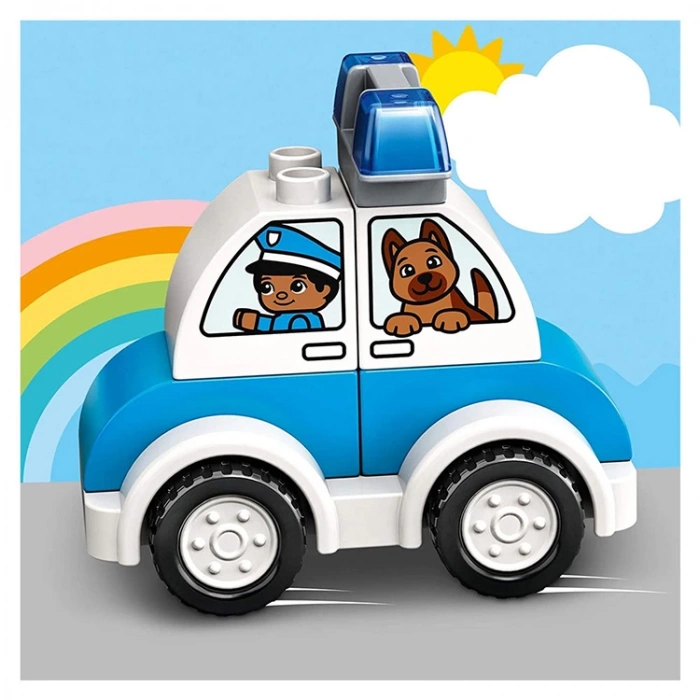 LEGO DUPLO 10957 İLK İTFAİYE HELİKOPTERİM VE POLİS ARABAM