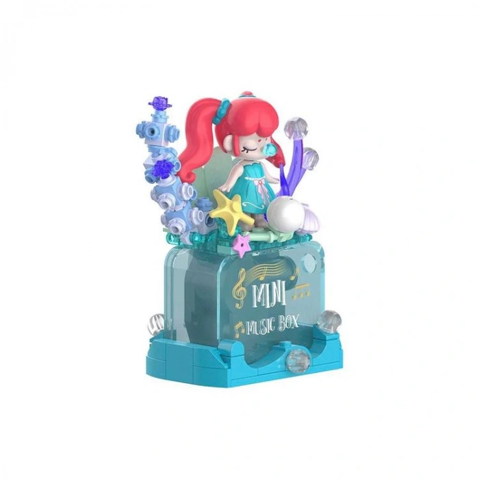 VAGONLIFE JAKI HK112  NANCİ DENİZ KIZI MÜZİK KUTUSU 131 PARÇA BLOCK OYUNCAK 8+