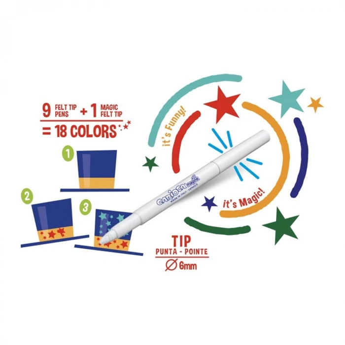 CARIOCA RENK DEĞİŞTİREN SİHİRLİ KEÇELİ BOYA KALEMİ 42737