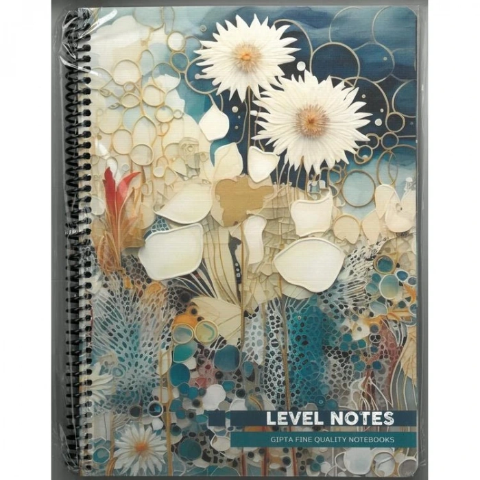 GIPTA LEVEL NOTES SPİRALLİ PRESSBOARD (KARTON) KAPAK 20x28 80YP.KARELİ DEFTER - 7721