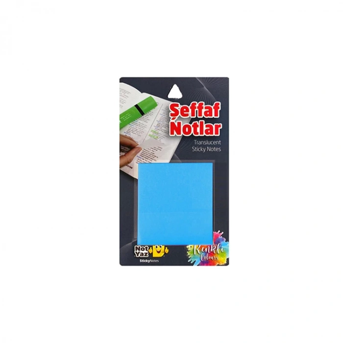 NOT YAZ SN-891 RENKLİ ŞEFFAF YAPIŞKANLI NOT KAĞIDI 50yp.70x75mm.