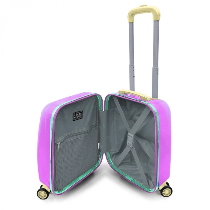 CORAL HIGH 16786 MİNİ RENKLİ ÇİZGİLİ KABİN BOY VALİZ