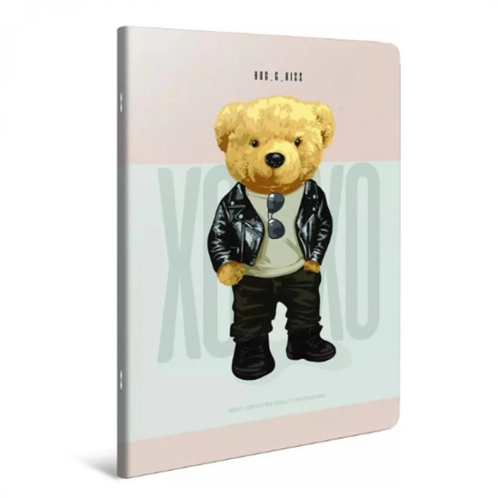 GIPTA XOXO TEL DİKİŞLİ KARTON KAPAK  80YP. KARELİ DEFTER
