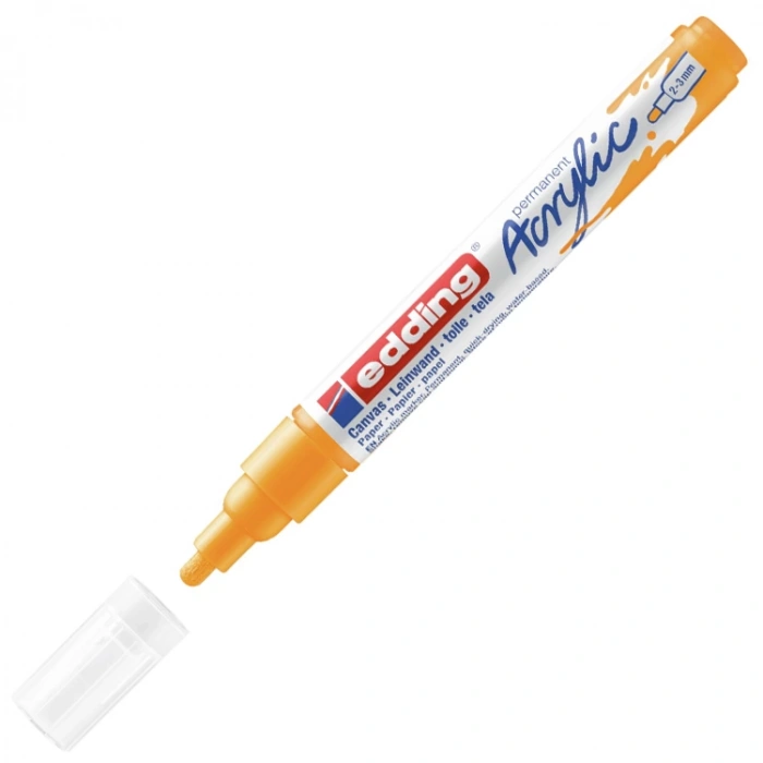 EDDING 5100 NO:906 AKRİLİK KALEM ORTA UÇLU 2-3mm YUVARLAK UÇ GÜNEŞ SARI