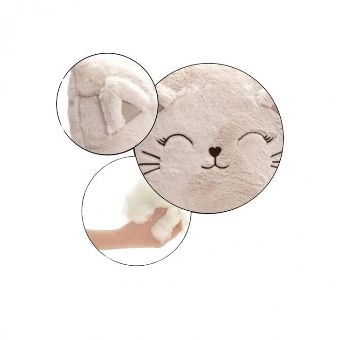 MOONTOYS PELUŞ KARE KEDİ YASTIK 28 CM