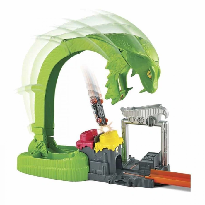 HOT WHEELS MTL-GTT93 ZEHİRLİ YILANLA ÇARPIŞMA OYUN SETİ