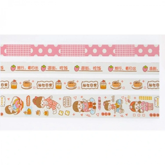 GIPTA K8914 SWEET RENKLİ KAĞIT BANT 4LÜ KUTULU - 1.5MMx2M / 3MMx2M