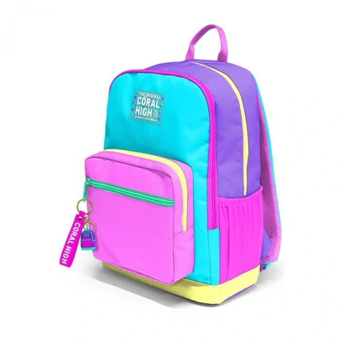CORAL HIGH 23676 KIDS ÇOK RENKLİ DÖRT BÖLMELİ SIRT ÇANTASI
