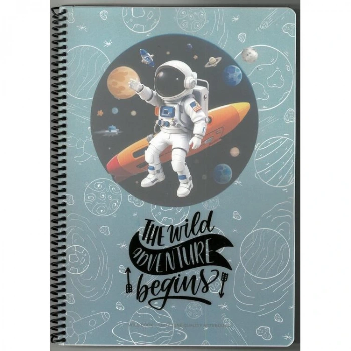 GIPTA WILDBOOK SPİRALLİ PP. KAPAK A4 80YP.ÇİZGİLİ DEFTER - 7549