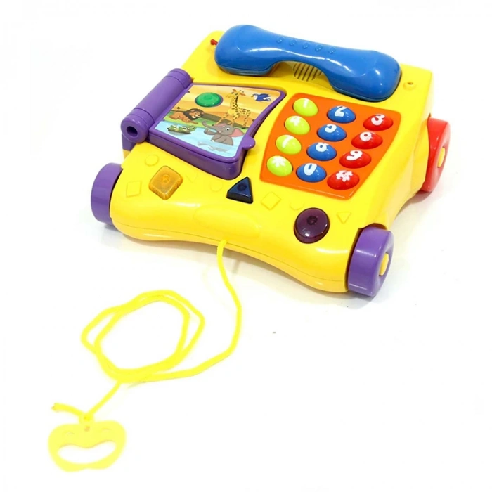 PRESTİJ PR30 KUTULU SESLİ IŞIKLI EĞİTİCİ ÖĞRETİCİ TEKERLEKLİ VE AHİZELİ NEŞELİ TELEFON