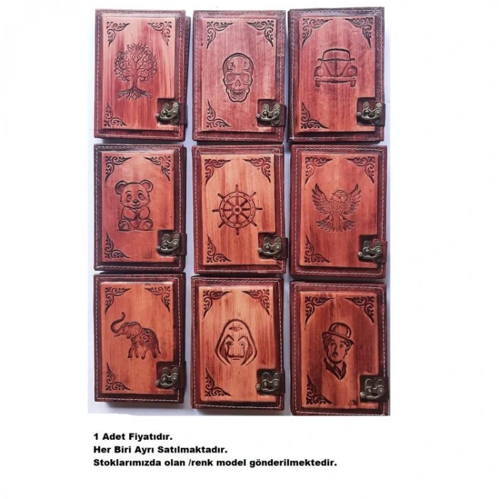 DEFFTER  64245-8 11.5x15.5 KRAFTON DERİ KAPLI KRAFT DEFTER ÇİZGİSİZ ( S )