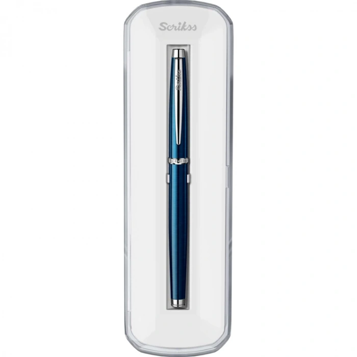 SCRIKSS 800 ROLLER KALEM LACİVERT KRİSTAL KUTU
