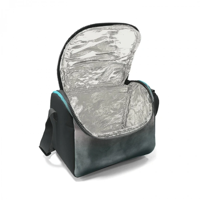 CORAL HIGH 11768 KIDS TURKUAZ GRİ BATİK DESENLİ THERMO BESLENME ÇANTASI