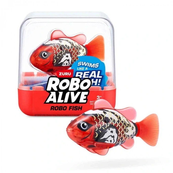 GIOCHI ZURU RBF00220 ROBO ALIVE FISH HAREKETLİ SUDA RENK DEĞİŞTİREN BALIK 3 + TEKLİ