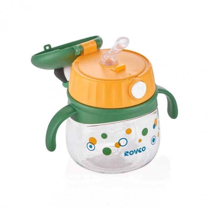 VAGONLIFE ROVCO PİPETLİ PANDA MASKOTLU ÇOCUK  MATARASI B1051 240 ML 6 AY +