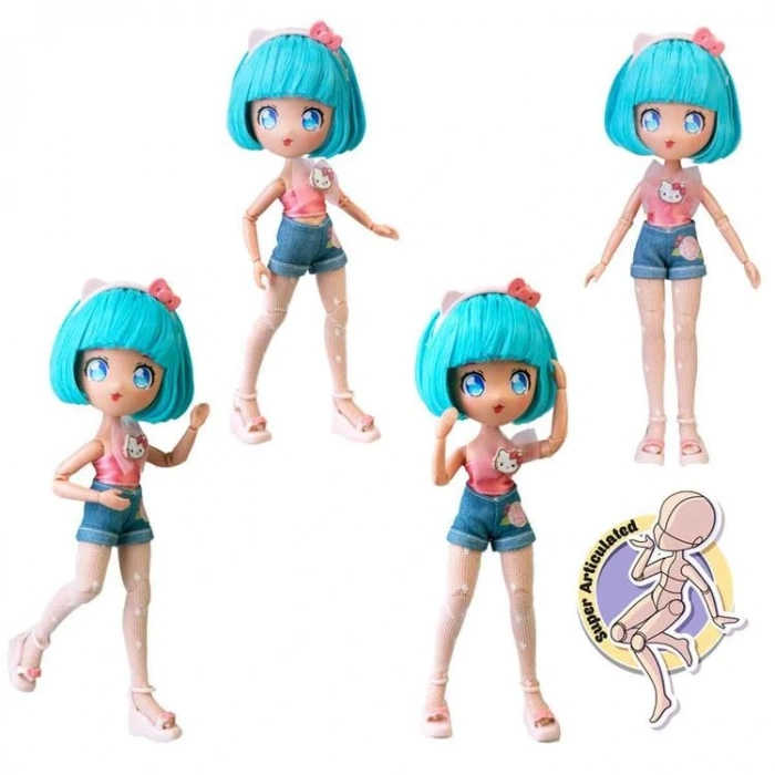 GIOCHI HKTF3000 HELLO KITTY MANGA BEBEK PRETTY PİNK SCOOTER FİGÜR SETİ 4+