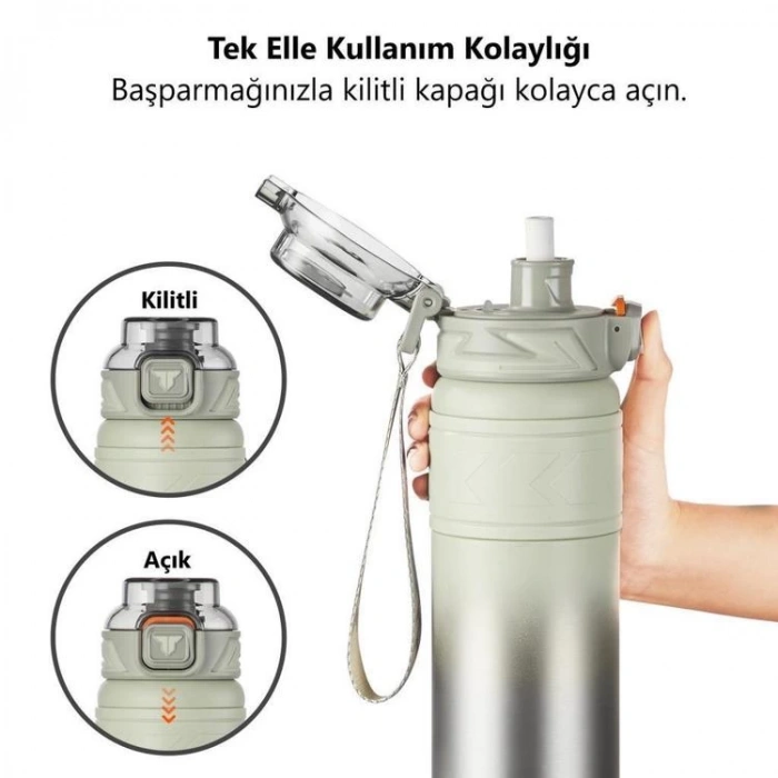 VAGONLİFE  T2022 TKK PASLANMAZ ÇELİK TERMOS 500 ML YEŞİL