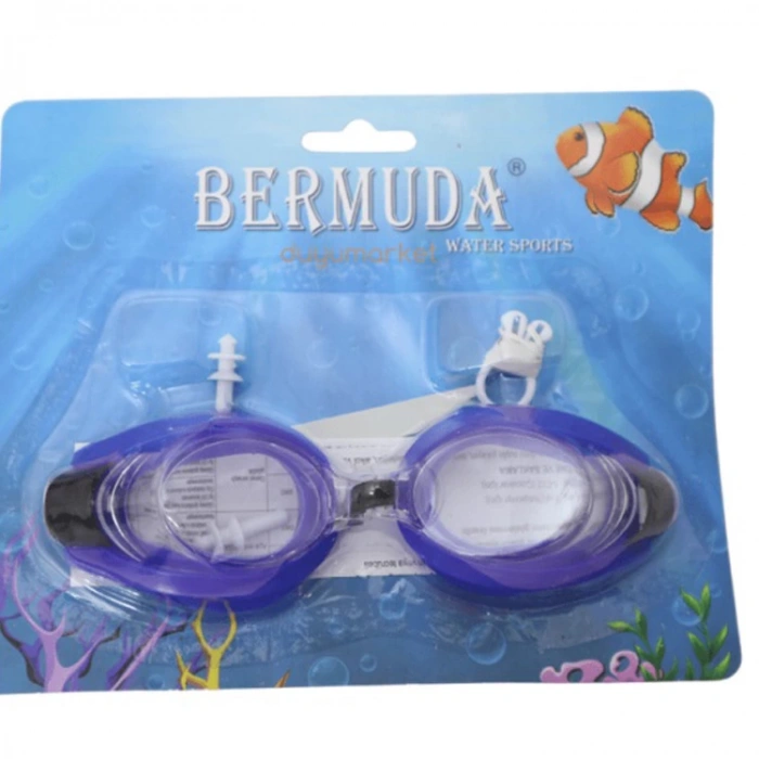 BERMUDA KZL-208A YÜZÜCÜ GÖZLÜGÜ AYARLANABİLİR KAYIŞ KULAK TIKAÇLI