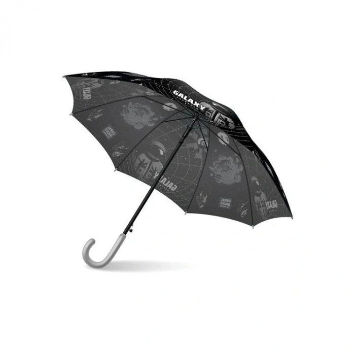 CORAL HIGH 12679 KIDS SİYAH GALAXY DESENLİ ÇOCUK ŞEMSİYESİ