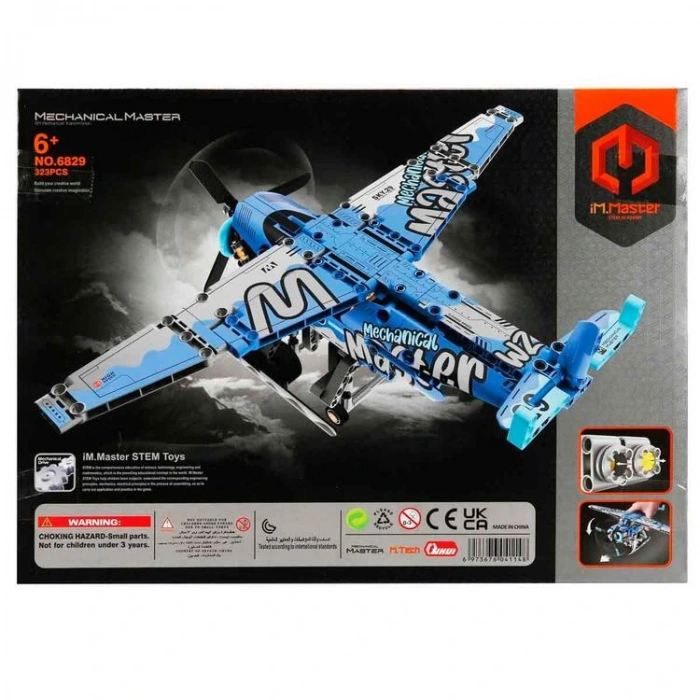 SUNMAN İM. MASTER NO.6829 DENİZ UÇAĞI MAVİ LEGO YAPIM SETİ 323 PARÇA 6+