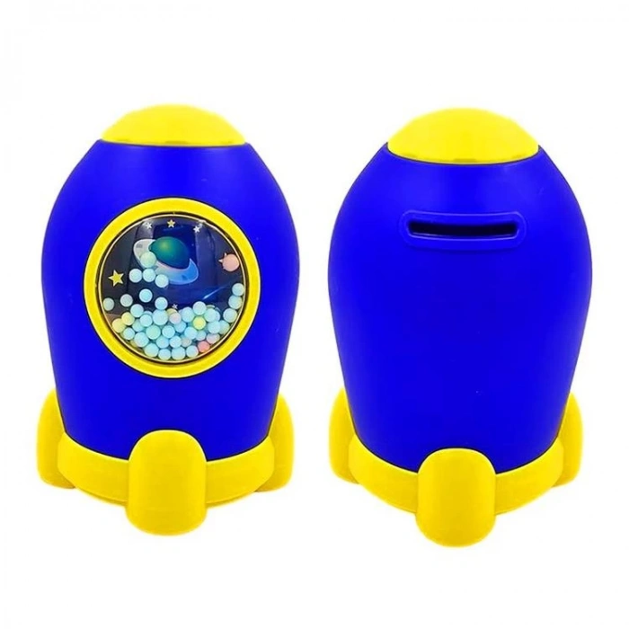 XIAOLINGJING S-271 PLASTİK UZAY MEKİĞİ ŞİFRELİ KUMBARA 15 CM