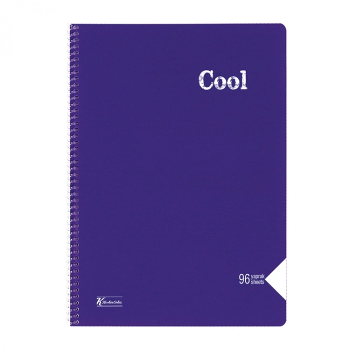 KESKİN COOL PP KAPAK SPİRALLİ DEFTER A4 96 YP. ÇİZGİSİZ