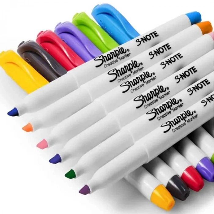 SHARPİE S-NOTE KREATİF BLISTERLİ MARKÖR KESİK UÇ 12 RENK  2138233