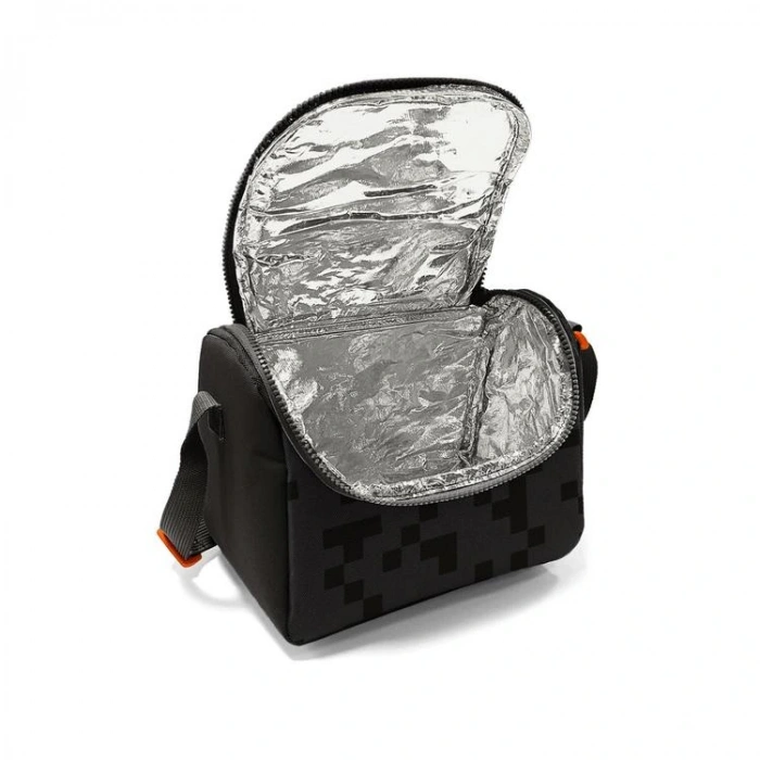 CORAL HIGH 22794 KIDS SİYAH BLOK DESENLİ THERMO BESLENME ÇANTASI