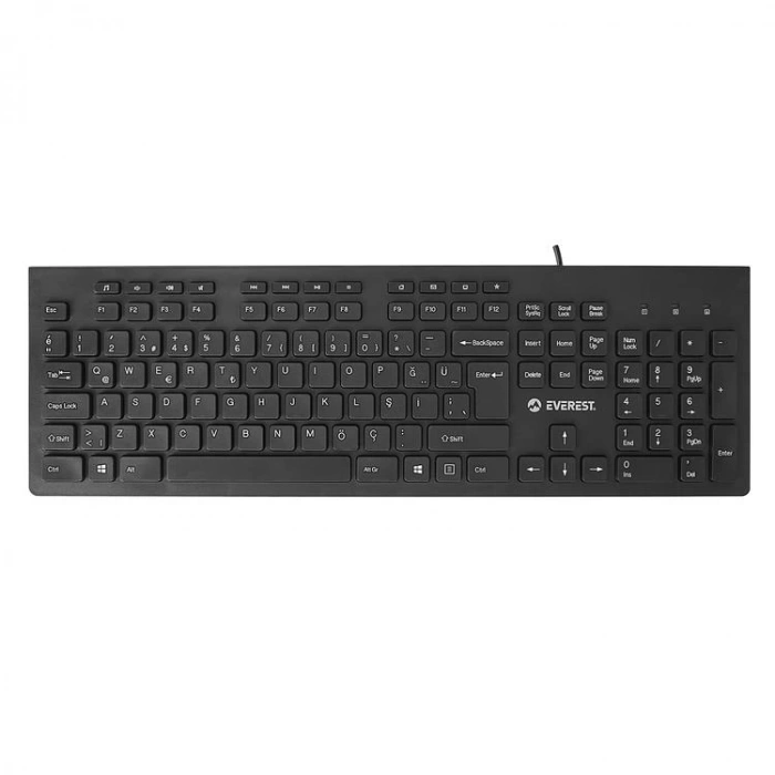 EVEREST DLK-180 USB USB Q MULTIMEDIA KLAVYE SİYAH